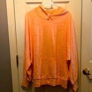 Zuda hooded knit pullover with kangaroo pocket. Never worn